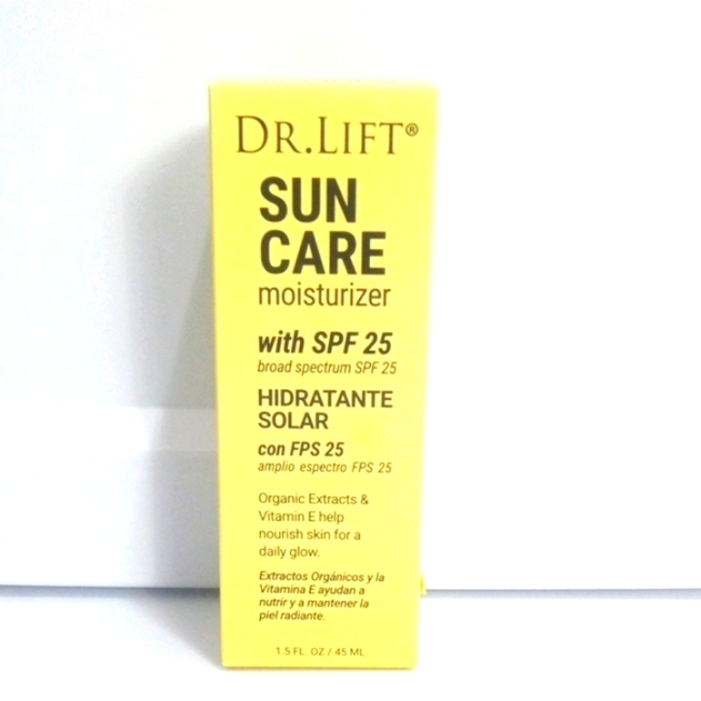 DR. LIFT SUN CARE SPF 25 ORGANIC EXTRACT AND VITAMIN E MOISTURIZER 1.5oz NWT